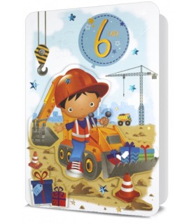 Kartka na urodziny dla Chłopca z cyferkami naklej wiek H2742