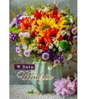 Kartka urodzinowa przestrzenna elegancka M910