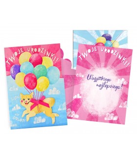 Kartka na Urodziny dla Dziecka z pieskiem DK1033