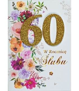 Kartka na 60 rocznicę ślubu M879