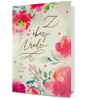 Kartka z okazji Urodzin pastelowa KStar93
