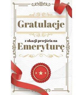 Kartka dla Emeryta Emerytki z życzeniami 2K140