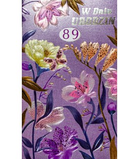 Kartka na urodziny z ustawianą cyfrą wieku A6460R