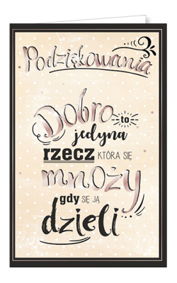 Kartka Podziękowanie U59