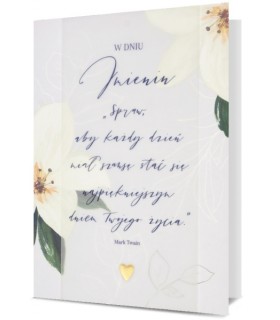 Kartka z życzeniami imieninowymi, z mottem  HM1137IM