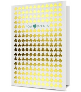 Powodzenia Kartka z koniczynkami, pełna szczęścia HM2831