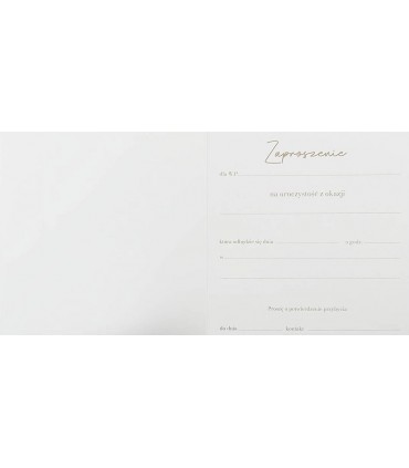 Zaproszenia uniwersalne, eleganckie zestaw 5 szt PCZP42