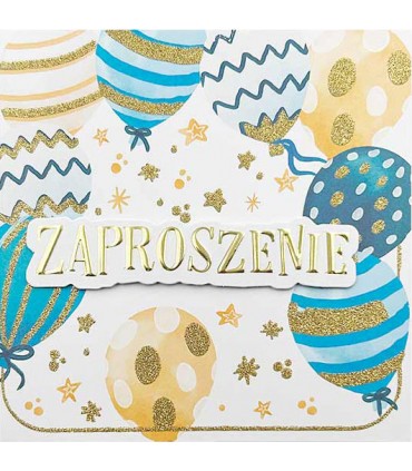 Zaproszenia na imprezę, event komplet 5 szt PCZP44