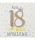 Zaproszenie na 18 urodziny, eleganckie mix 5 szt PCZP38