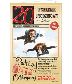 Kartka na 20 urodziny U70