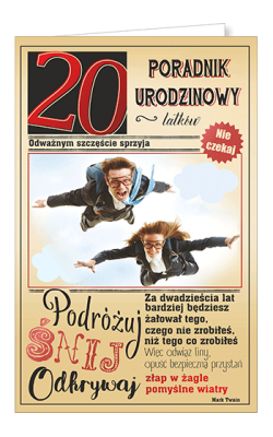 Kartka na 20 urodziny U70