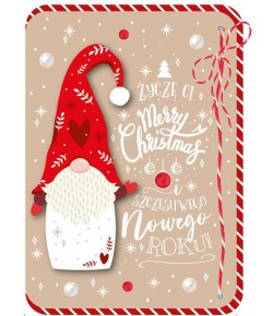 Kartka świąteczna zabawna, wesoła DK866