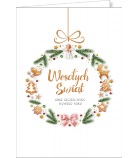 Kartka świąteczna z życzeniami Fundacyjna GD-T 141