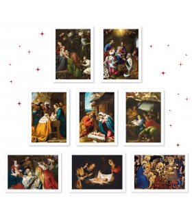 Kartki Bożonarodzeniowe, bez życzeń zestaw 8 szt ZRRBT