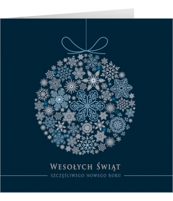 Kartka świąteczna firmowa z życzeniami S-T 35