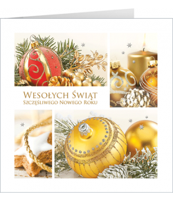 Karnet świąteczny z życzeniami S-T 34