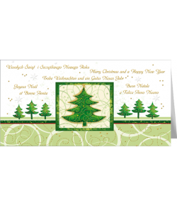 Kartka świąteczna wielojęzyczna L-T 941