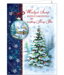 Kartka świąteczna bez życzeń firmowa  B-BT 603