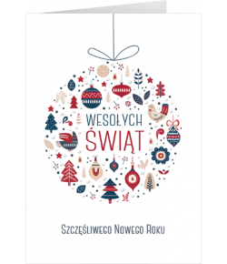 Biznesowy Karnet świąteczny bez życzeń GD-BT 121