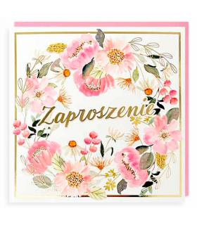 Zaproszenie na event, uniwersalne z kopertą  zestaw 5 szt PMZ116