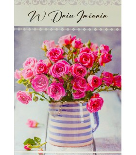 Kartka imieninowa dla Kobiety, przestrzenna 3D M921