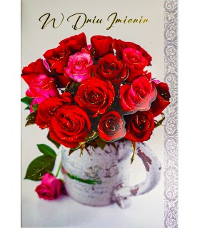 Kartka imieninowa dla Kobiety, przestrzenna 3D M920