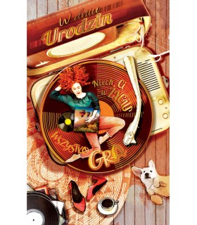 Kartka Urodzinowa dla Kobiety Kochającej muzykę PS44