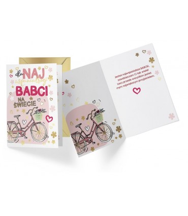 Kartka z życzeniami dla Kochanej Babci PR259