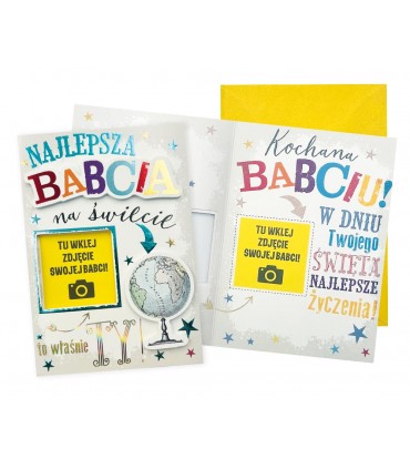 Prezent dla Babci Kartka ze zdjęciem Babci DK1099