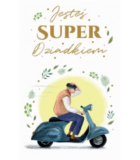 Kartka dla Super Dziadka w Dniu jego święta U113