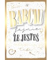 Prezent dla Babci Kartka elegancka z życzeniami DK1096