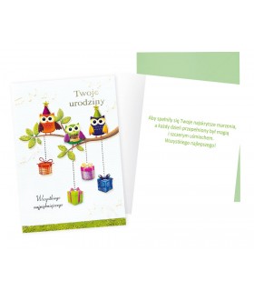 Kartka urodzinowa z życzeniami, zabawna, urocza DK1058