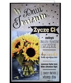 Kartka imieninowa z życzeniami  IM6