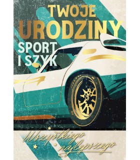 Kartka urodzinowa dla faceta, z życzeniami DK1078
