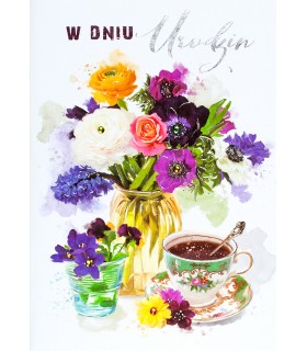 Kartka na Urodziny z pięknymi życzeniami M940