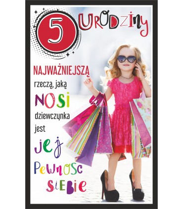 Kartka z okazji 5 urodzin dla Królewny U124