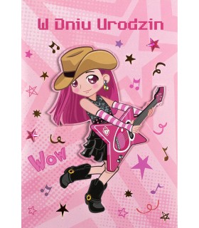 Kartki na Urodziny dla Dziewczynki nastolatki  M953