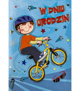 Kartka urodzinowa dla chłopca, nastolatka M952