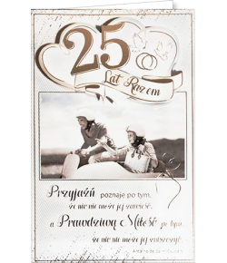 Kartka na 25 Rocznicę ślubu RS4
