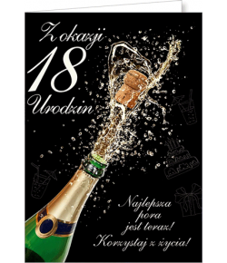 Kartka na 18 urodziny, wystrzałowa Party12