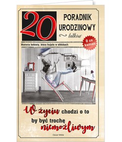 Kartka na 20 urodziny z życzeniami U53