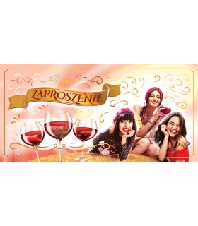 Zaproszenie na Babską imprezę, zestaw 10 szt. ZAB165