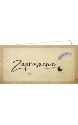 Zaproszenie na imprezę zestaw 10 szt ZAB56