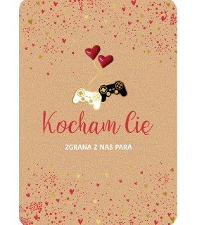 Kartka dla zakochanych graczy komputerowych DK1104