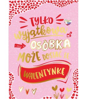 Kartka na Walentynki dla ukochanej DK1107