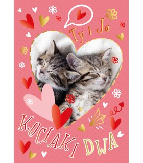 Kartka na Walentynki z życzeniami PR544