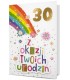 Kartka urodzinowa z cyframi do naklejenia wieku HM3069