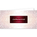 Zaproszenie uniwersalne zestaw 10 szt ZAB63