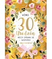 Kartka na 30 urodziny pięknie zdobiona DK1110