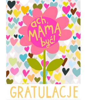 Gratulacje Kartka dla przyszłej Mamy pięknie zdobiona DKP81